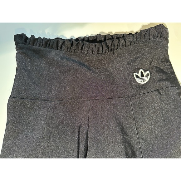 ADIDAS ORIGINALS Ruffle Waist Leggings In Black - Picture 6 of 10